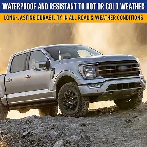 4.2-Inch Car Bullet Antenna — Universal-Fit, Thickened Aluminum Alloy Short Replacement Antenna (Silver) | .50 Caliber Pickup Bullet Antenna — Compatible with Ford, Short Replacement Antenna