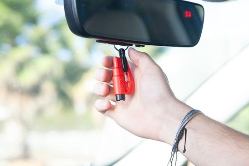 Car Emergency Escape Tool 5 Pack Window Breaker Seatbelt Cutter (Red)