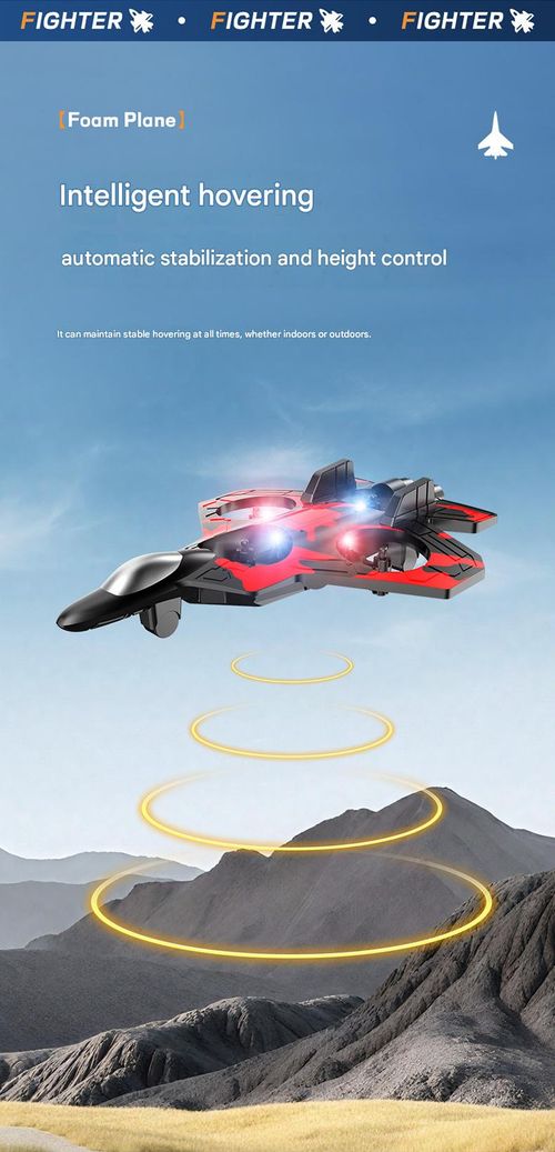 V2 Remote Control  Airplane Drone Hovering Flight Fighter Altitude Hold Rolling Stunt Toy