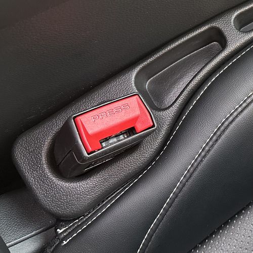 2Pcs Car Seat Gap Filler Seat Crevice Storage Box Bag Between Seats Console Organizer Decoration Interior Auto Accessorie