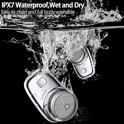Mini Electric Shaver, 2026 New Pocket Size Electric Shavers for Men, Mini Portable Electrics Shaver, Rechargeable Easy One-Button, Powerful Waterproof Razor for Travel Office Business Trip