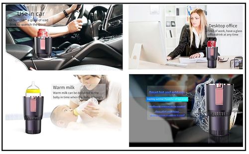 Smart Car Heater & Cold Cup, Temperature Control Cup, Car Cup Holder|Quick Heating Cup|Car Refrigerator Quick Cooling Cup| (purple)