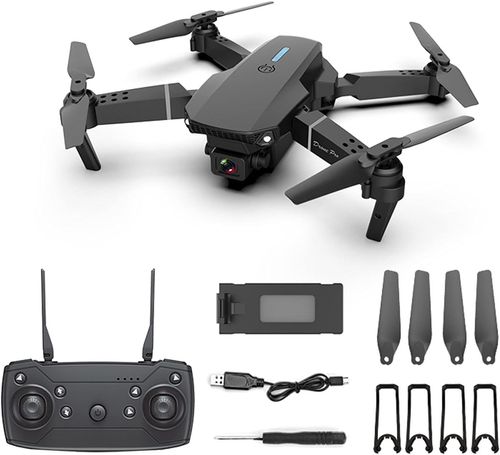 Remote Control Drones with Camera for Adults 4K & 1080P, Flying with 3-level Flight Speed 4 Channel Drones with Camera Rc Plane Helicopters Cool Stuff forfor Men (Black)