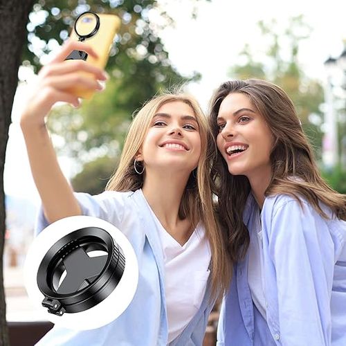 52mm CPL Mobile Phone Camera Filter - Magnetic, Foldable, Extendable, Universal for Smartphones (iPhone, Samsung, Android) - Portable Photography AccessoryCompatible with all mobile phones, features a magnetic ring.