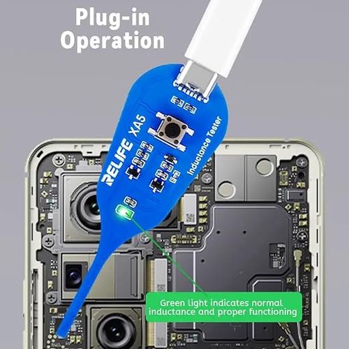 Inductance Tester XA5 | Motherboard Coil Tester Electronic Circuit Board Inductor Detector for PC Phone Motherboard Repair Electromagnetic Induction Quick Fault Check Tool