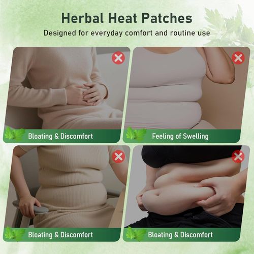 Herbal Patch Pad Balance – Mugwort Herbal Navel Patches for Menstrual Cramp Relief, Supporting Reduced Bloating Appearance, Promotes Abdominal Comfort Non-Irritating Design 1 Boxes 5 Piece(1 Box)