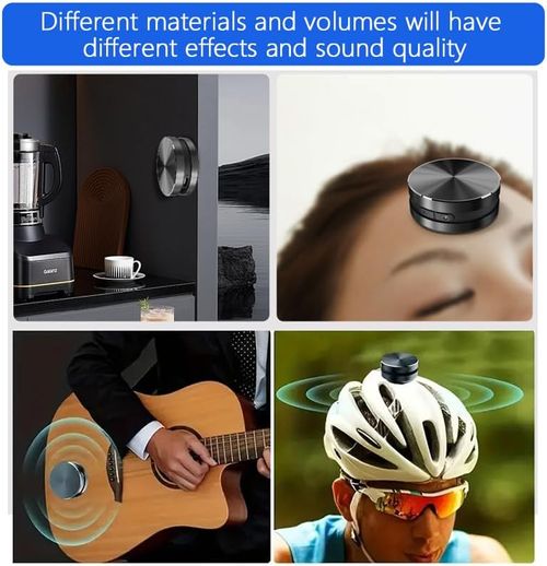 Mini Bone Conduction Speaker Wirless Speaker 2.0 Surround Sound TWS Speaker- Enjoy Spectacular Sound Anywhere! (Black)