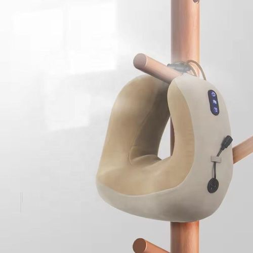 Portable Electric Neck Massager Pillow Shiatsu Shoulder Massager, Neck Tension for Pain Relief with Soothing Heat for Traveling, Home, Airplane, Office