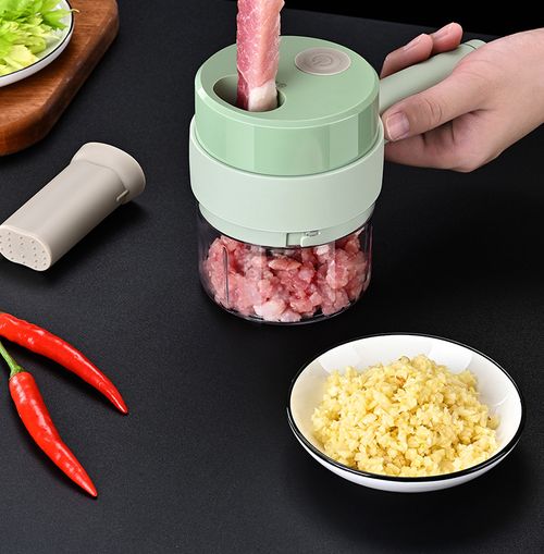 Durable Mini Rechargeable Food Processor Multifunctional Garlic Meat and Vegetable Blender PP Material Baby Food Supplement