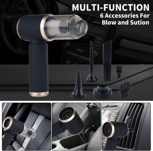Car Vacuum Cleaner Strong Suction Cleaning Mini Machine Wireless Portable Handhled Blower Machine Air Duster for Home Appliances