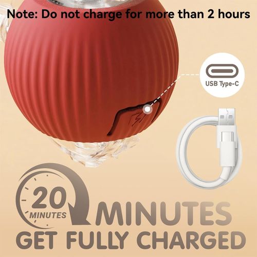 Durable Interactive Cat Toys for Indoor Cats, Smart Automatic Cat Chase Ball Toy, Upgraded Speedy Tail Kitten Toy for Bored Indoor Adult Pets (Red)