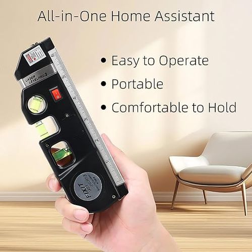 4 in 1 Fixit Laser Level Pro 3 4in1 Multi-Purpose Measuring Tool With 8 Feet Tape