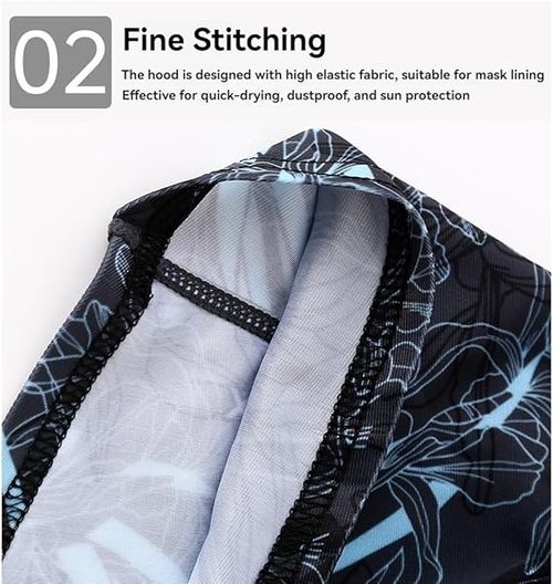 Summer Ice Silk Sun Visor Mens Outdoor Riding Mask Full Face and Neck Uv Protection Fishing Hat Elastic Face Towel