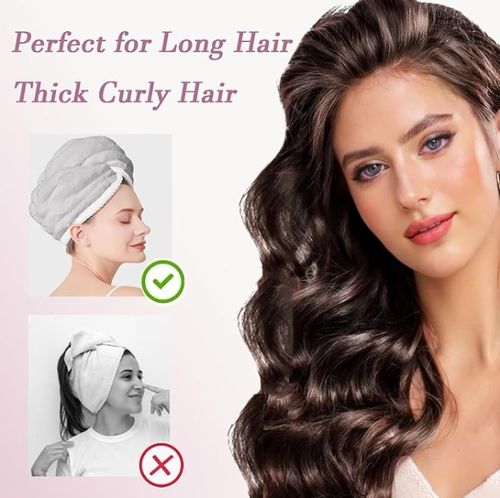Hair Drying Cap Dry Hair Cap for Women, Thickened and Super Absorbent Headscarf for Wiping Hair Quick-Dry(H)