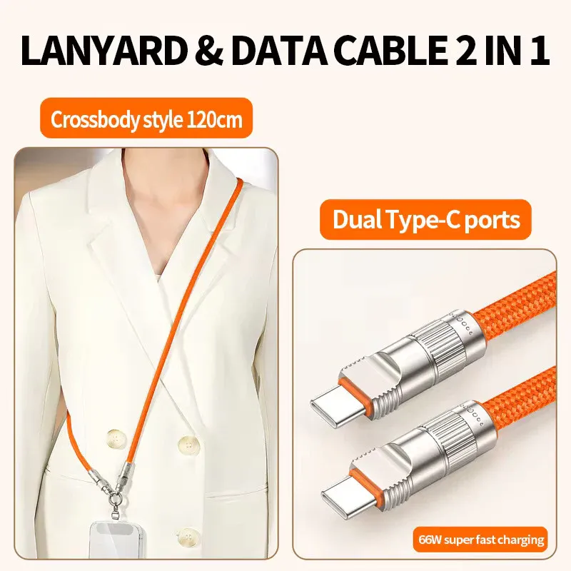 Anti-Drop Wrist Loop • USB-C Cable • Fast Charge 240W