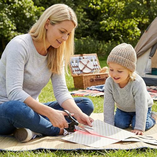 Professional Laser Guided Scissors for Fabric Cutting, Cuts Straight Fast with Precision Laser Guide, Sewing Scissors for Quilting Home Craft Wrapping Gift with Ergonomic Handle