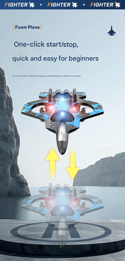 V2 Remote Control  Airplane Drone Hovering Flight Fighter Altitude Hold Rolling Stunt Toy