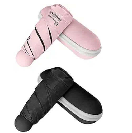 Travel Essentials Mini Umbrella for Purse With Case Small Compact UV Sun Protection Lightweight Tiny Pocket Manual Open Close Umbrella for Women Kids and Men Fit Purse Backpack