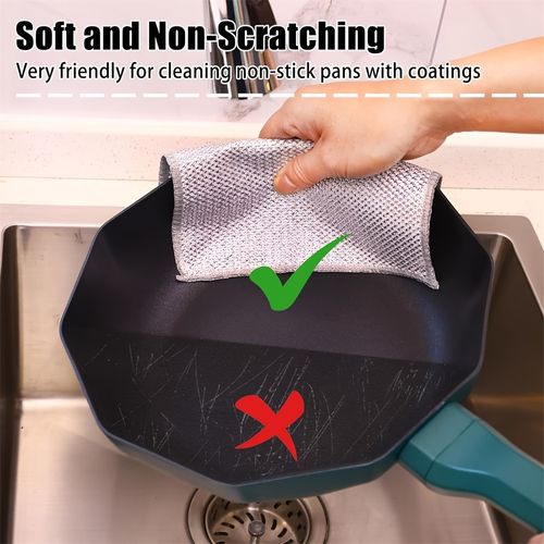 Click to see full view       HIC Kitchen Multi-Use Non-Scratch Wire Cleaning Cloths, Set of 20