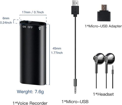 8GB Portable Mini Voice Recorder