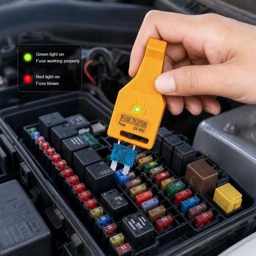 Automotive Tester Puller, Fuse Tester Tool 12V 24V with LED Indicator