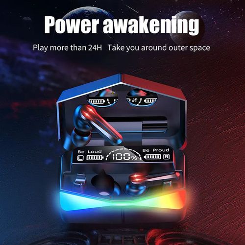 M28 In-Ear Gaming Earbuds with Microphone Wireless Bass Audio Headphones for Games and Music