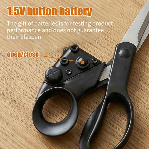 Professional Laser Guided Scissors for Fabric Cutting, Cuts Straight Fast with Precision Laser Guide, Sewing Scissors for Quilting Home Craft Wrapping Gift with Ergonomic Handle