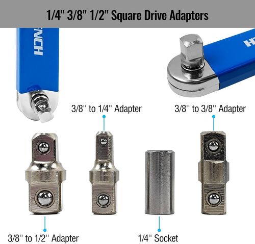 Impact Ready Offset Extension Wrench, Tight Reach Extension Wrench Set
