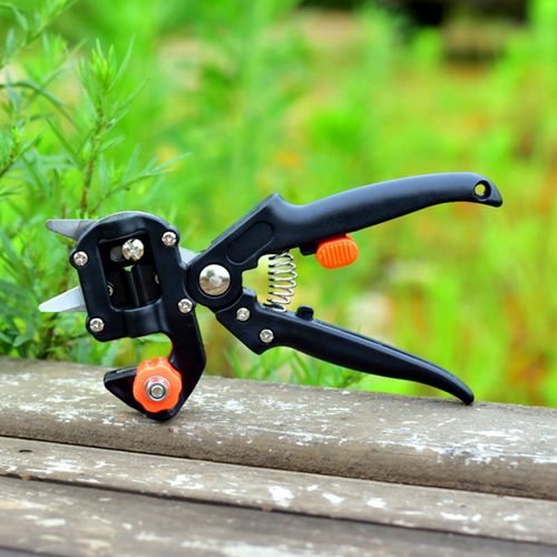 Garden Shears Professional Gardening Tools Garden Tools Grafting Pruner 2 in 1 Pruning Shear Grafting Scissor Tree Plant Graft Tool Cutting Vaccination Secateurs,Hand Ed