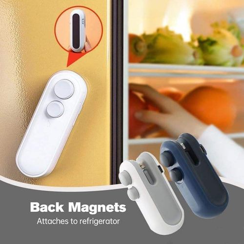 Mini rechargeable sealing machine hand pressure snack plastic bag heat sealer small household portable food preservation