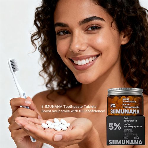 Oral care toothpaste tablets containing 5% hydroxyapatite