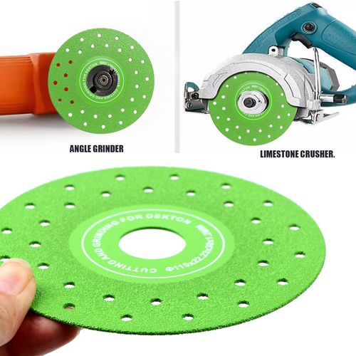 4.5inch ultra thin diamond grinding brazed cutting disc, suitable for ceramic, glass, marble, and granite  compatible with angle grinders (angle grinder not included)