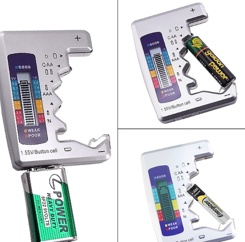 Portable Battery Capacity Indicator Compact Size Lithium Battery Level Tester Digital Display Battery Voltage Meter