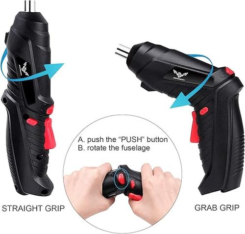 Cordless Electric Screwdriver Set, 47 in 1 Rechargeable, 3.6V, 3.5N·m Max Torque, USB Power Rechargeable Screwdriver with 44pcs Driver Bits, Ideal for Small Projects Visit the JENABOM Store