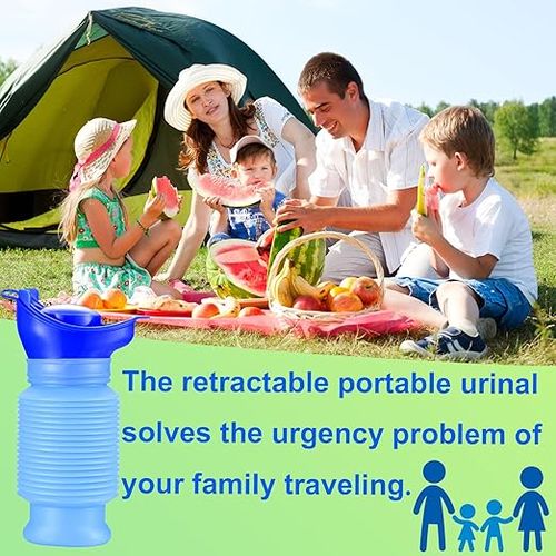 750ML Emergency Urinal, Pedestal Urinal, Pocket Toilet for Men Women, Pee Bottles with Sealed Lid Collapsible Portable Urinals for Camping Travel Car Traffic