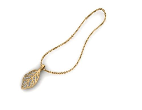 Elegant Rhinestone Tree Leaf Pendant Necklaces for Women Shiny Zircon Stainless Steel Metal Leaves Choker Simple Clavicle Chain
