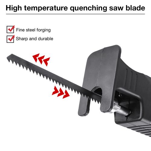 Electric Drill to Reciprocating Saw Adapter, Wood Cutting with 3 Blades