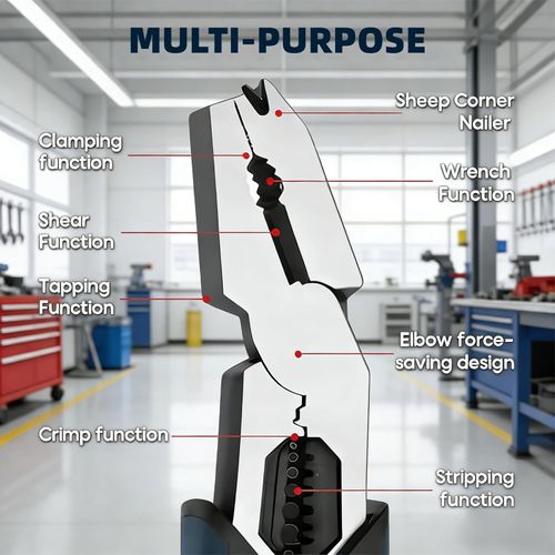 Wire Stripper Tool - Multi-purpose Hand Cutters with Nail Pulling Structure,Screw Cutter Tool - for Car Network Electricity Commercial Solar Industrial Residential Construction Vehicle Electronics