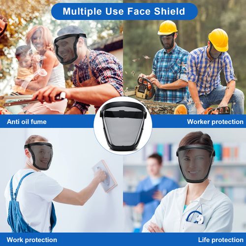 Face Shield, Clear Anti-Fog Full Face Shield for Outdoor Work