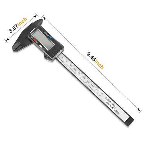 Ditron Electronic Digital Vernier Caliper 150mm Carbon Fiber Composites Measuring Tool