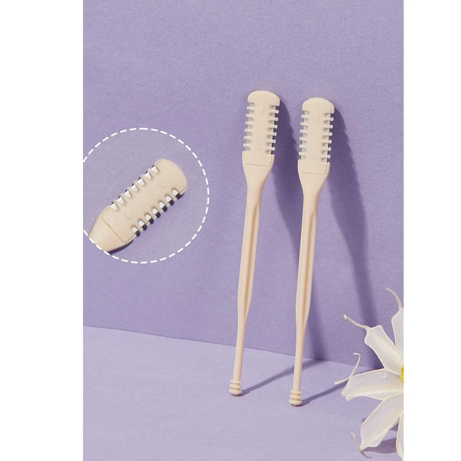 2-in-1 Nasal Hair Cutter for Women,2pcs Double Sided Nasal Hair Cutter,Nostril Hair Remover Tool, 360° Rotating Nose Hair Trimmer with Ear Digger for Men and Women Manual Nose Hair Trimmer