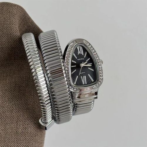 New Snake Diamond Women's Watch Personalized Fashion Wrapped Women's Quartz Watch Bracelet Women's Watch