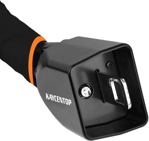 Car steering wheel lock, seat belt lock, anti-theft device, maximum length 17 inches, compact and lightweight, multi-functional, suitable for most vehicles, SUVs, golf cart security (black)