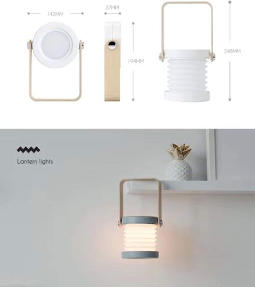 USB Rechargeable Tables Lamp for Bedroom Fold Able LED Bed Bedside Lamp Desk Reading Night Light Home Decor Lighting Lamp