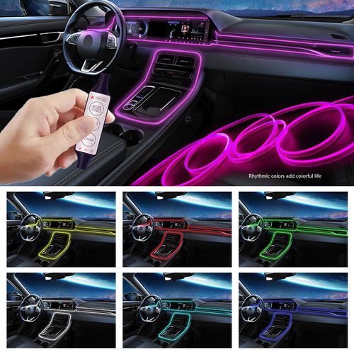 22 Modes 20 Colors 3M Car USB RGB LED Light Strip Interior Ambient Light Hand Control Invisible Fiber Optic Atmosphere Lamp