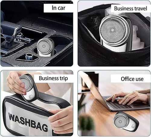 Mini Electric Shaver, 2026 New Pocket Size Electric Shavers for Men, Mini Portable Electrics Shaver, Rechargeable Easy One-Button, Powerful Waterproof Razor for Travel Office Business Trip