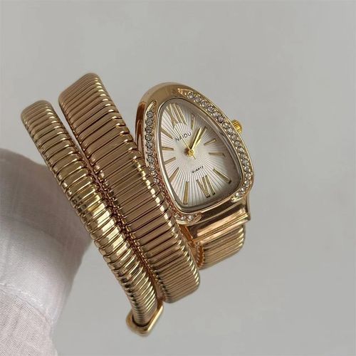 New Snake Diamond Women's Watch Personalized Fashion Wrapped Women's Quartz Watch Bracelet Women's Watch
