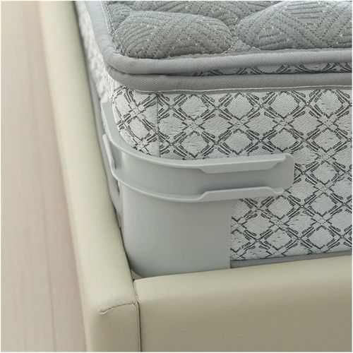 4pcs Sturdy Bedsheet Corner Tightener Clips Invisible Bed Sheet and Bed Cover Fastener Fixed Non-Slip Clips Bed Useful Gadget(Gray 4pcs)