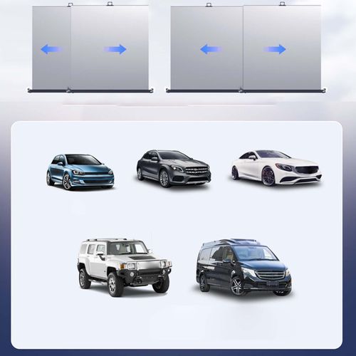 2Pcs Car Windshield Sun Shade Retractable Adjustable Truck Vans Front Window Sunshades Blocks Rays and Heat Sunshade for Vans