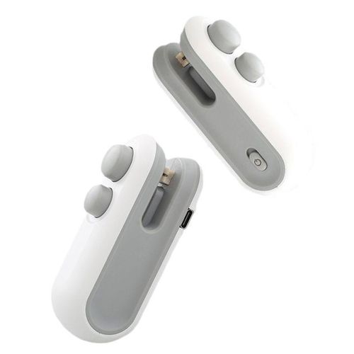 Mini rechargeable sealing machine hand pressure snack plastic bag heat sealer small household portable food preservation